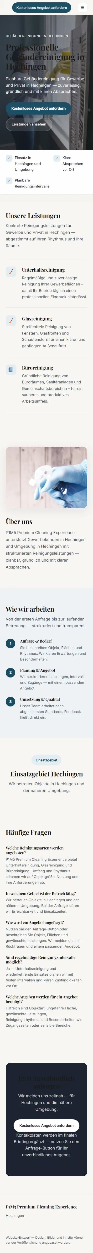 Cleaning Experience — Mobile-Referenz